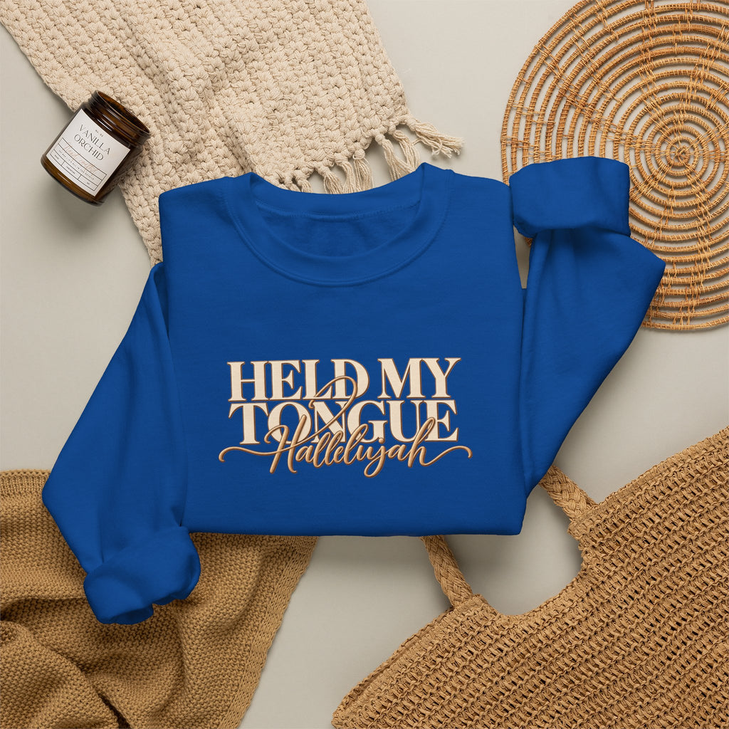 Held My Tongue Hallelujah Sweatshirt, Funny Christian Shirt, Faith Based Sweatshirt, Southern Humor Gift, Christian Women Gift