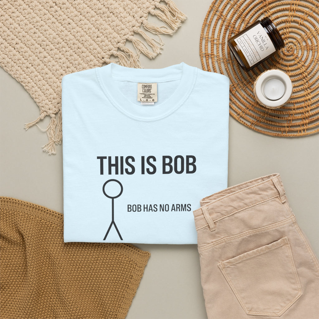 Bob Knock Knock T Shirt Funny Stick Figure This Is Bob Graphic Tee