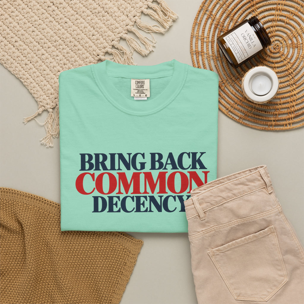 Bring Back Common Decency Shirt, Kindness Matters T-Shirt, Comfort Colors Patriotic Tee, Unity Shirt, Positive Message Graphic Tee