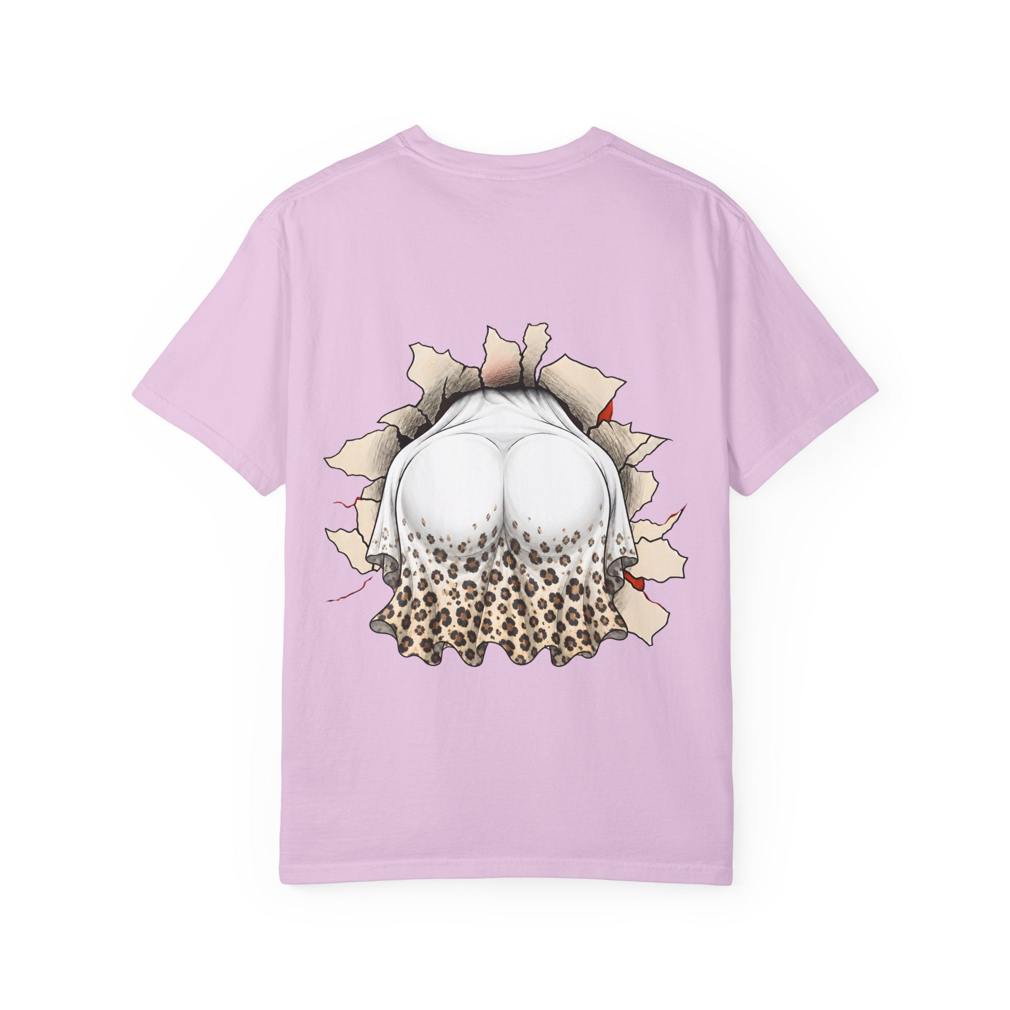 Halloween Gnome T-Shirt Funny Bubblegum Ghost and Leopard Butt Graphic Tee