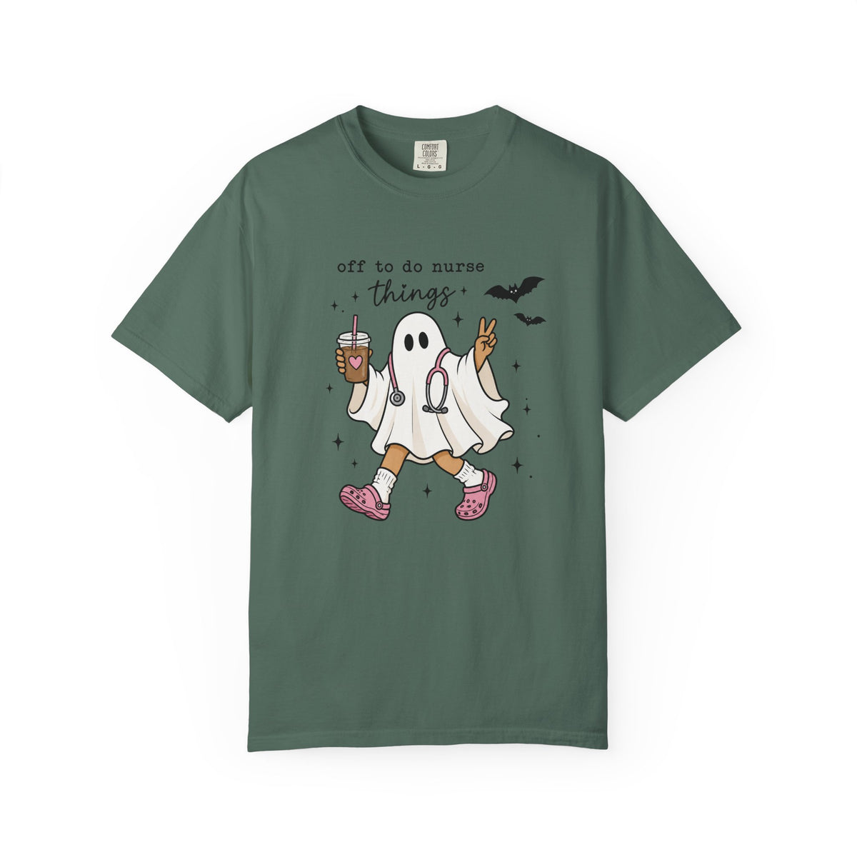 Nurse Ghost Halloween T Shirt Off to Do Nurse Things Cute Medical Costume Tee