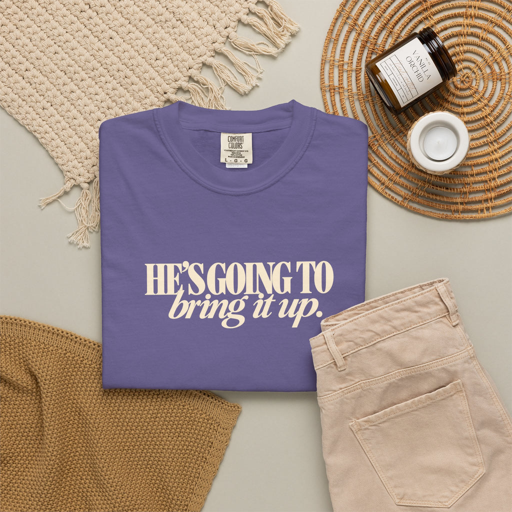 Funny Thanksgiving Couple Shirts, I Was Told Not to Bring It Up Tee, Hes Going to Bring It Up Shirt, His Hers Thanksgiving Tees
