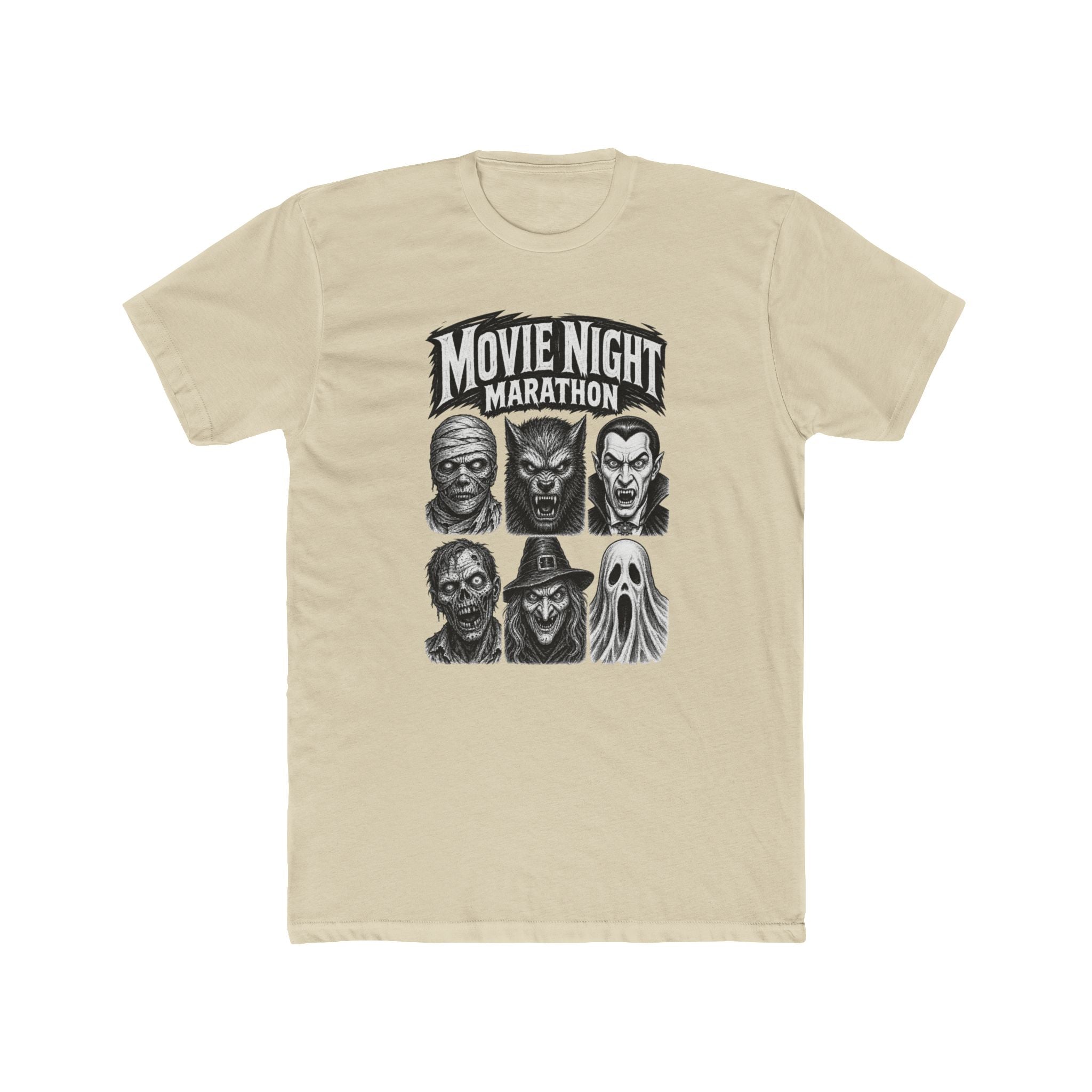 Movie Night Marathon Horror Icons Tee