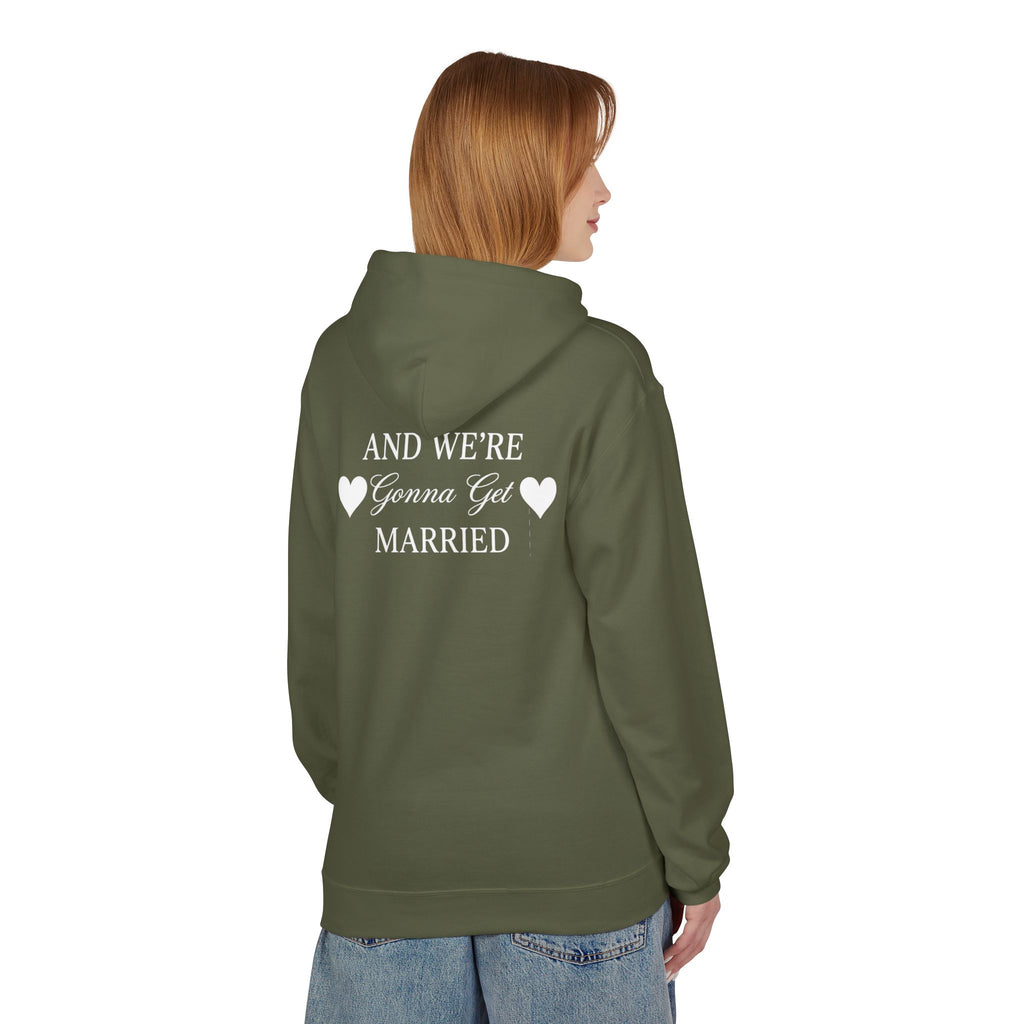 Engaged Couple Hoodie And We're Gonna Get Married Wedding Announcement Pullover