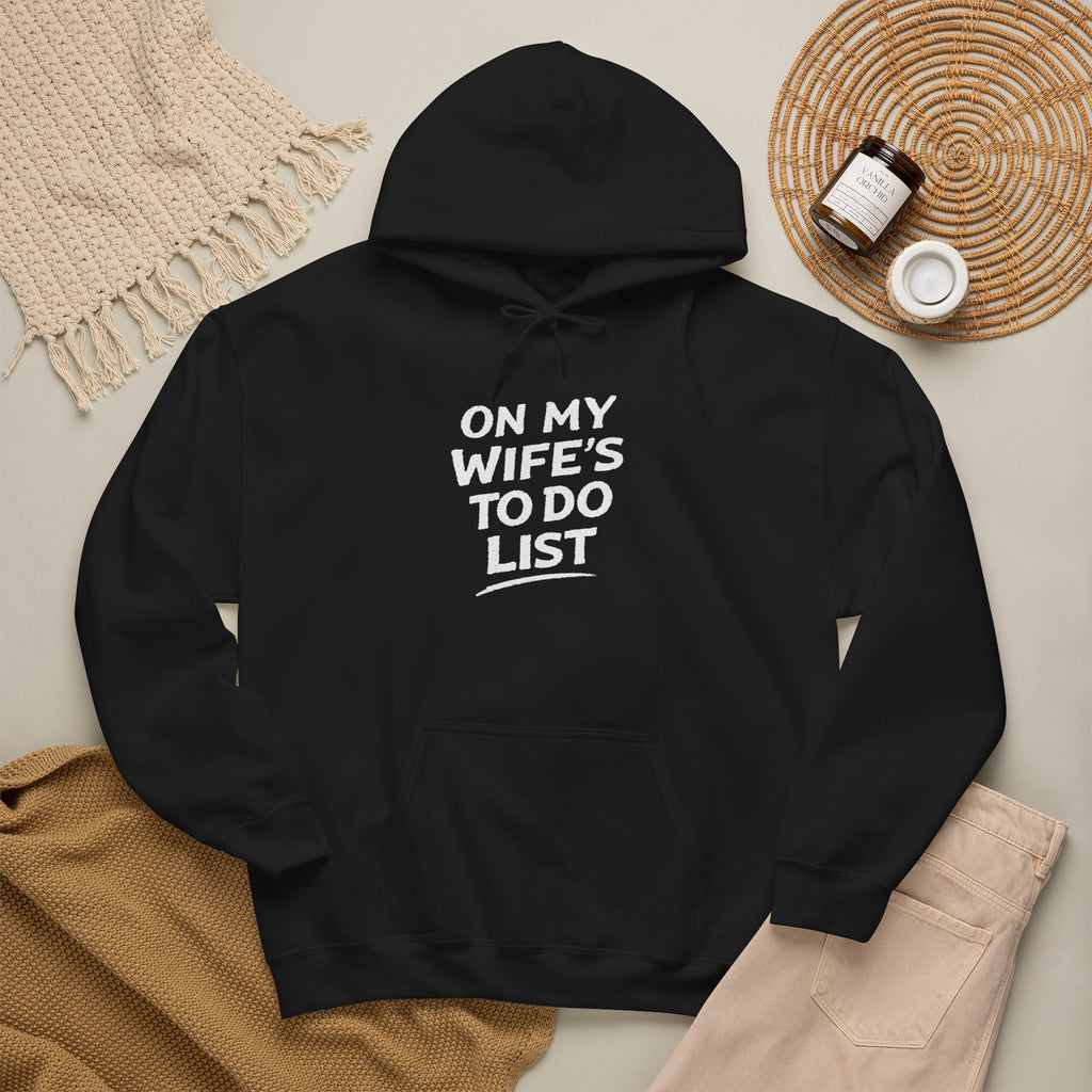 Hoodie On My Wifes To Do List Funny Couples Graphic Hoodie