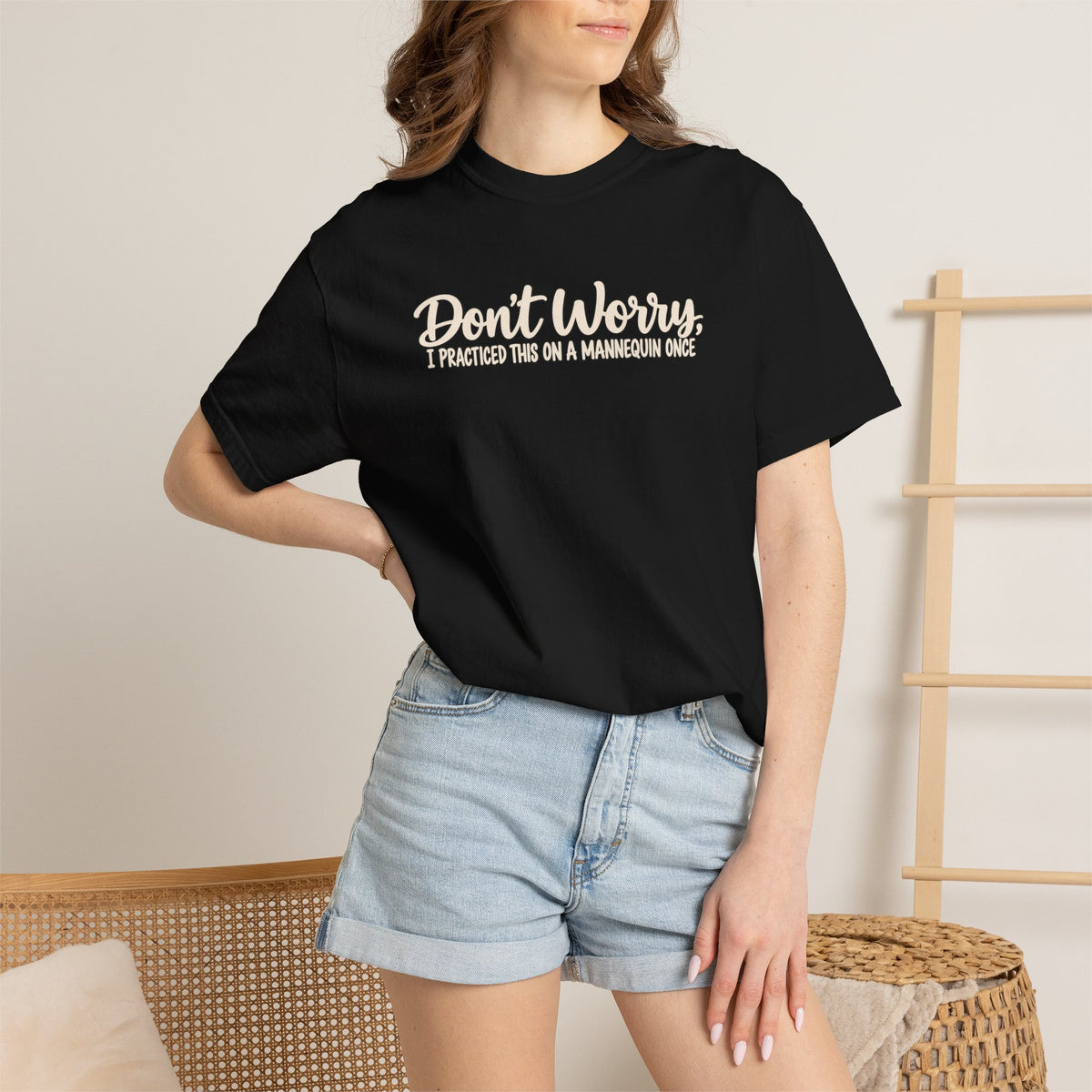 Funny Nursing Student Shirt, Don't Worry I Practiced on a Mannequin Tee, Nurse Humor T-Shirt, Nursing School Graduation Gift, Comfort Colors