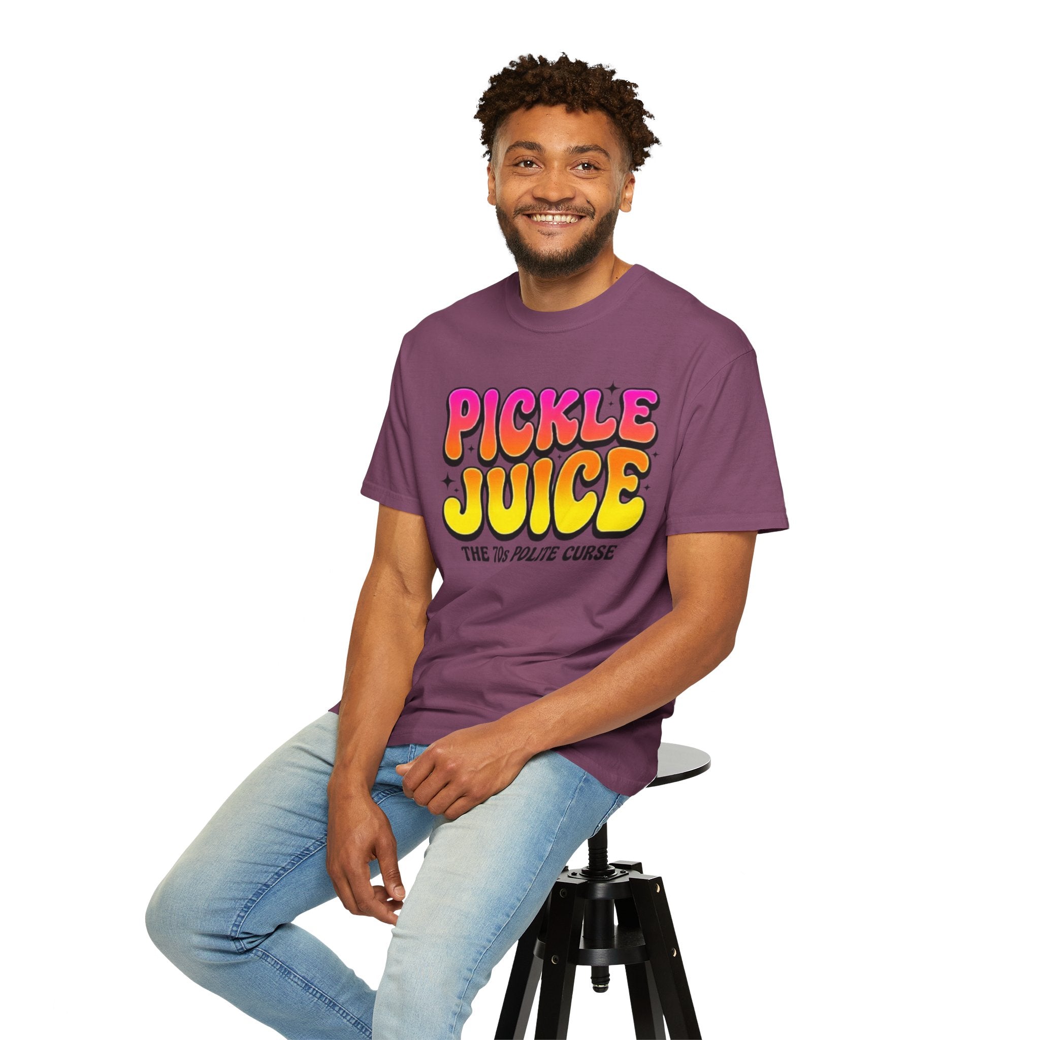 Pickle Juice Retro T-Shirt The 70s Polite Curse Vintage Graphic Tee