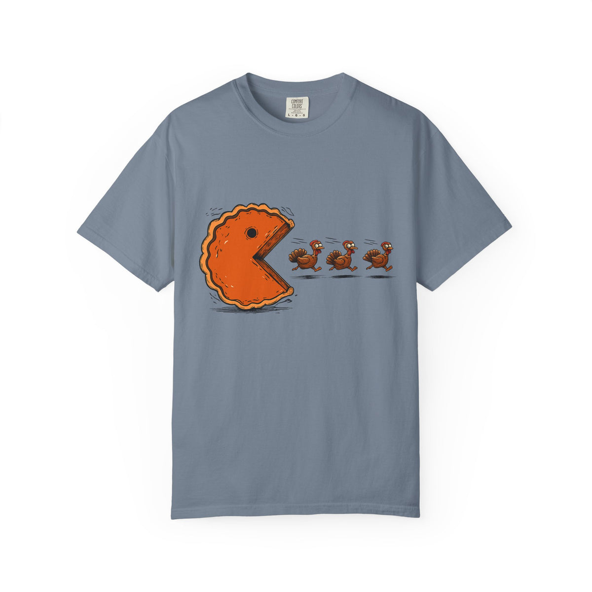 Tee Shirt Thanksgiving Pumpkin Pie Eating Turkey Friends Funny Graphic Tee