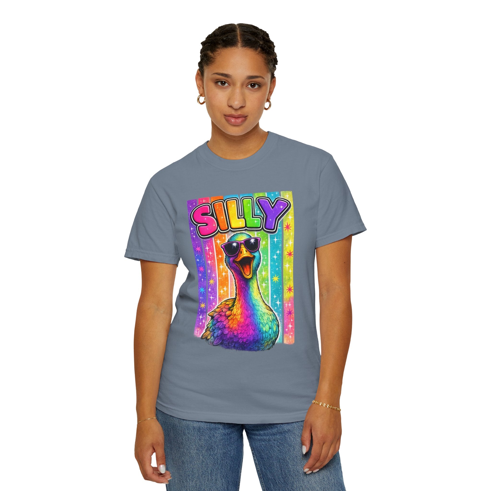 Silly Rainbow Goose T Shirt