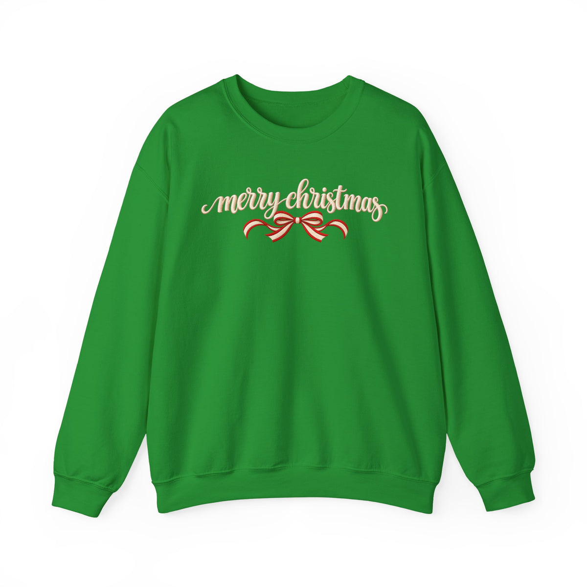 Merry Christmas Bow Sweatshirt, Coquette Christmas Crewneck, Minimalist Holiday Sweater, Cute Christmas Shirt, Christmas Gift for Her