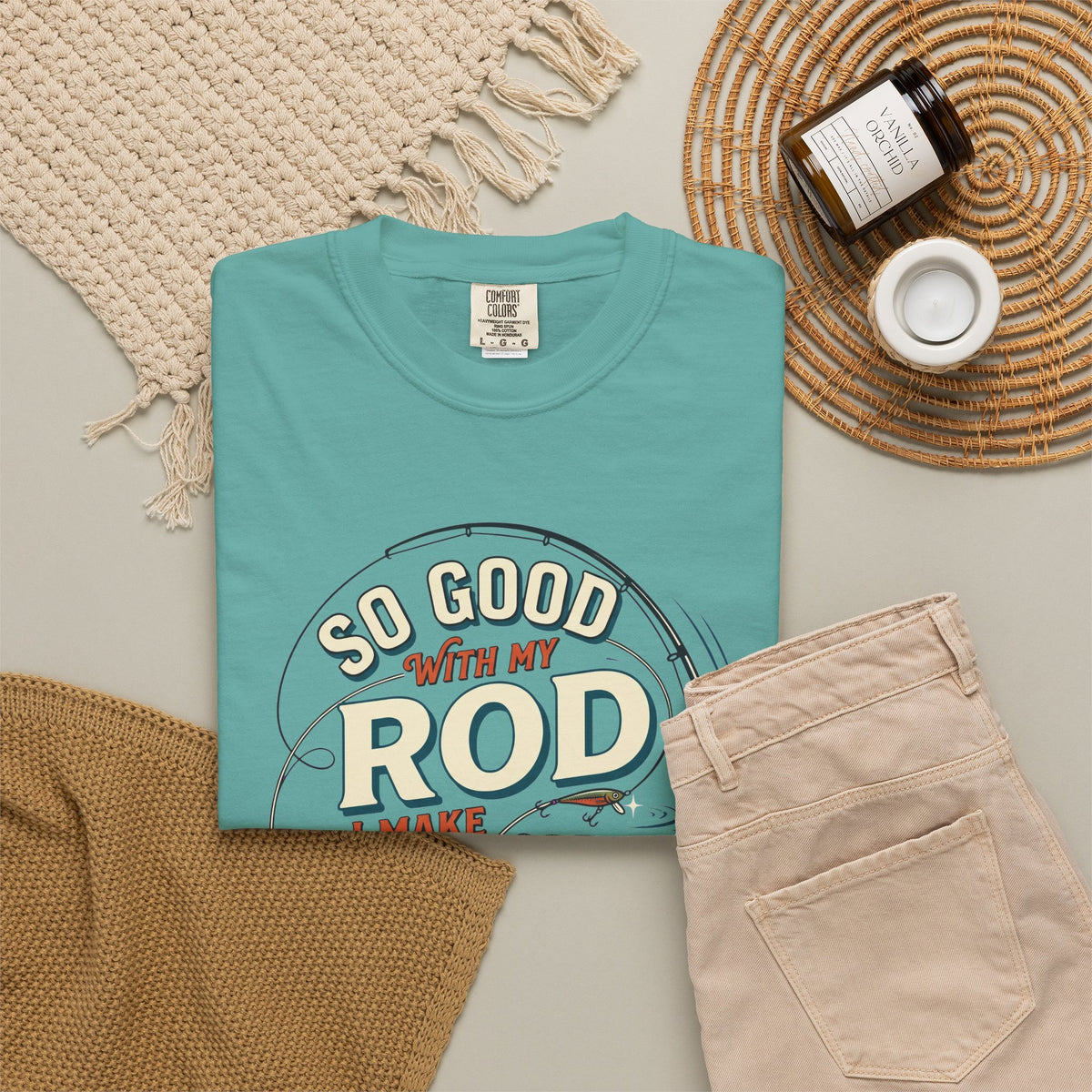 Fishing T Shirt So Good With My Rod I Make Fish Come Graphic Tee