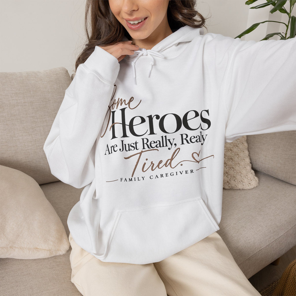 Family Caregiver Hoodie | Some Heroes Are Just Really Really Tired