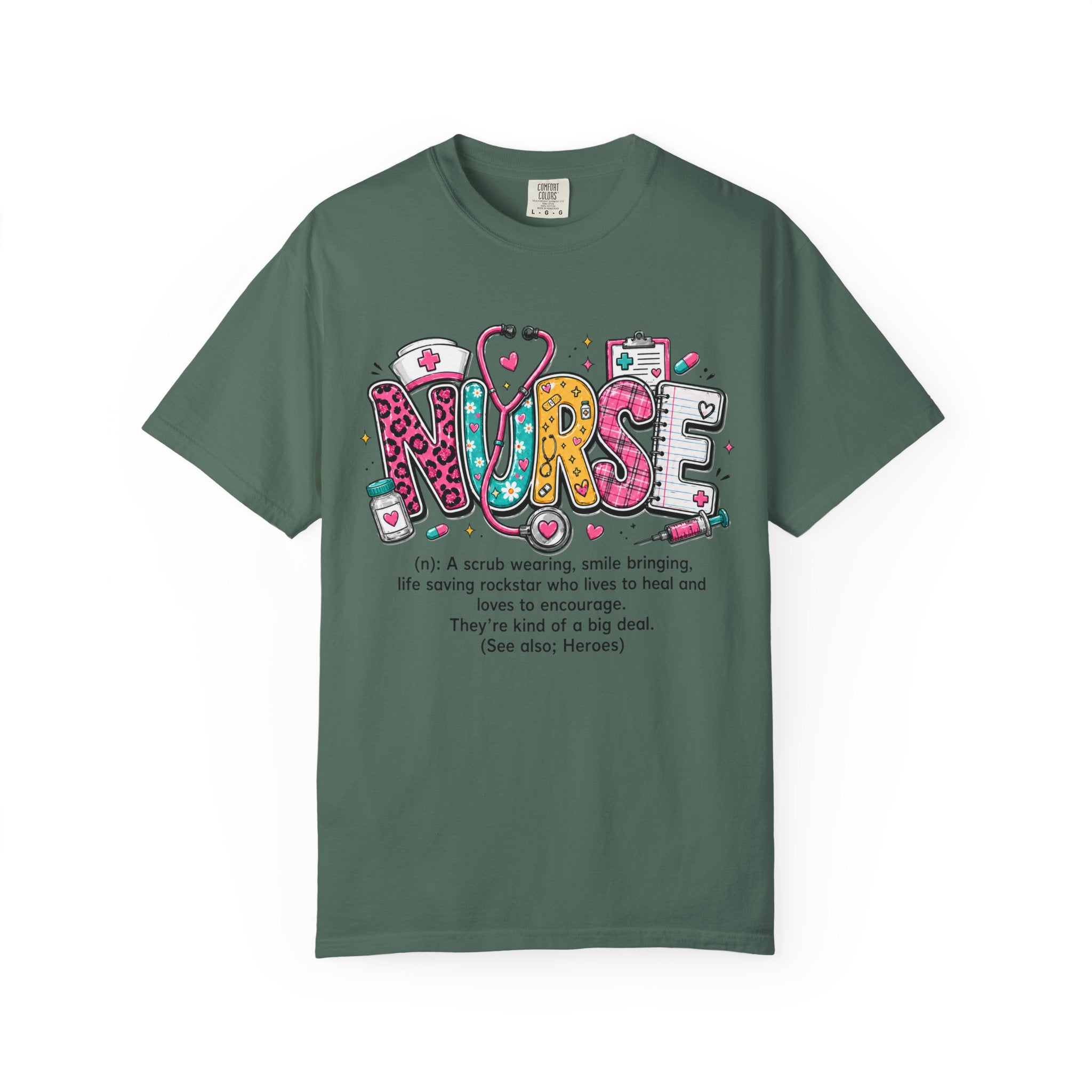 Nurse Definition T Shirt Colorful Medical Humor Tee for Nurses