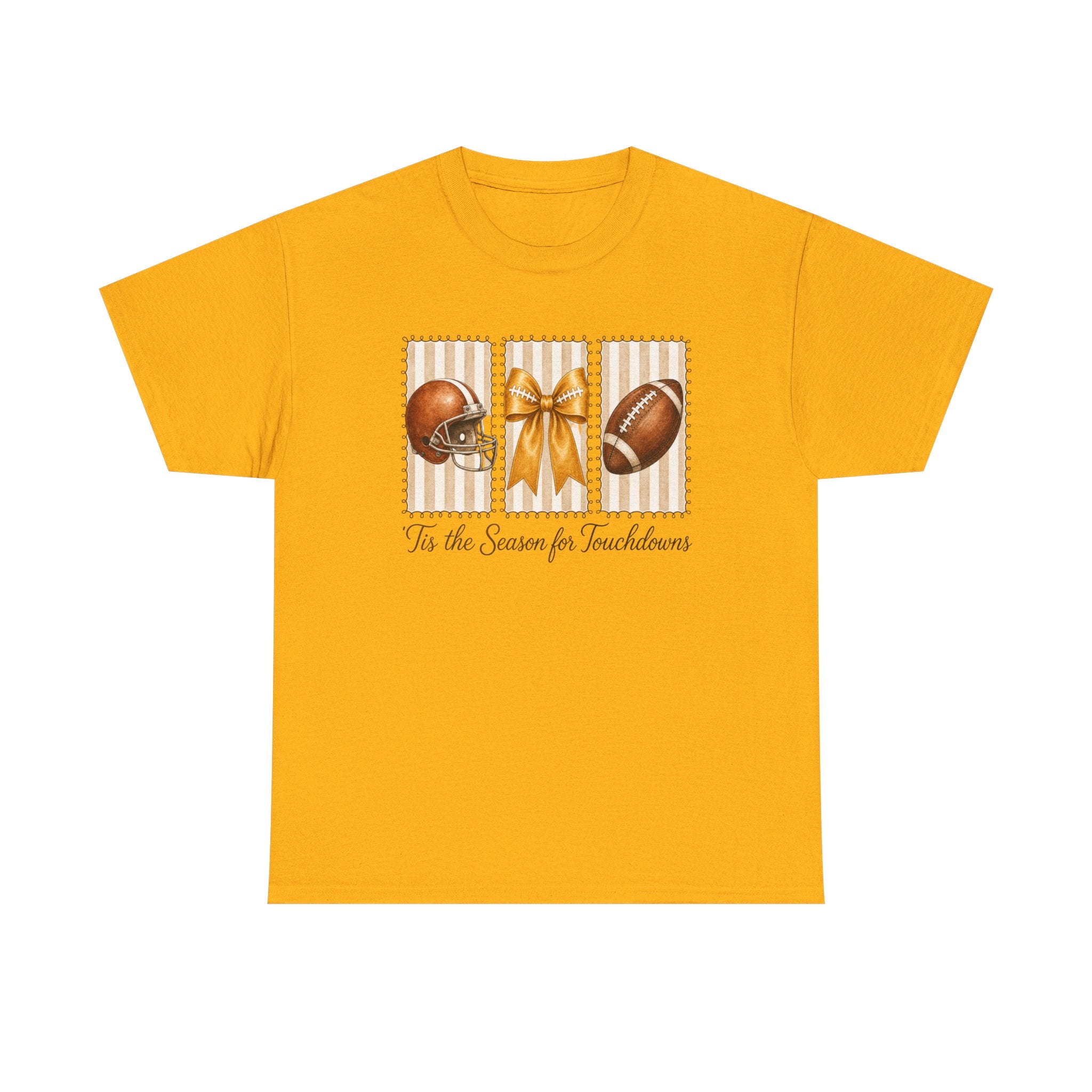 Football Holiday Tee Tis the Season for Touchdowns
