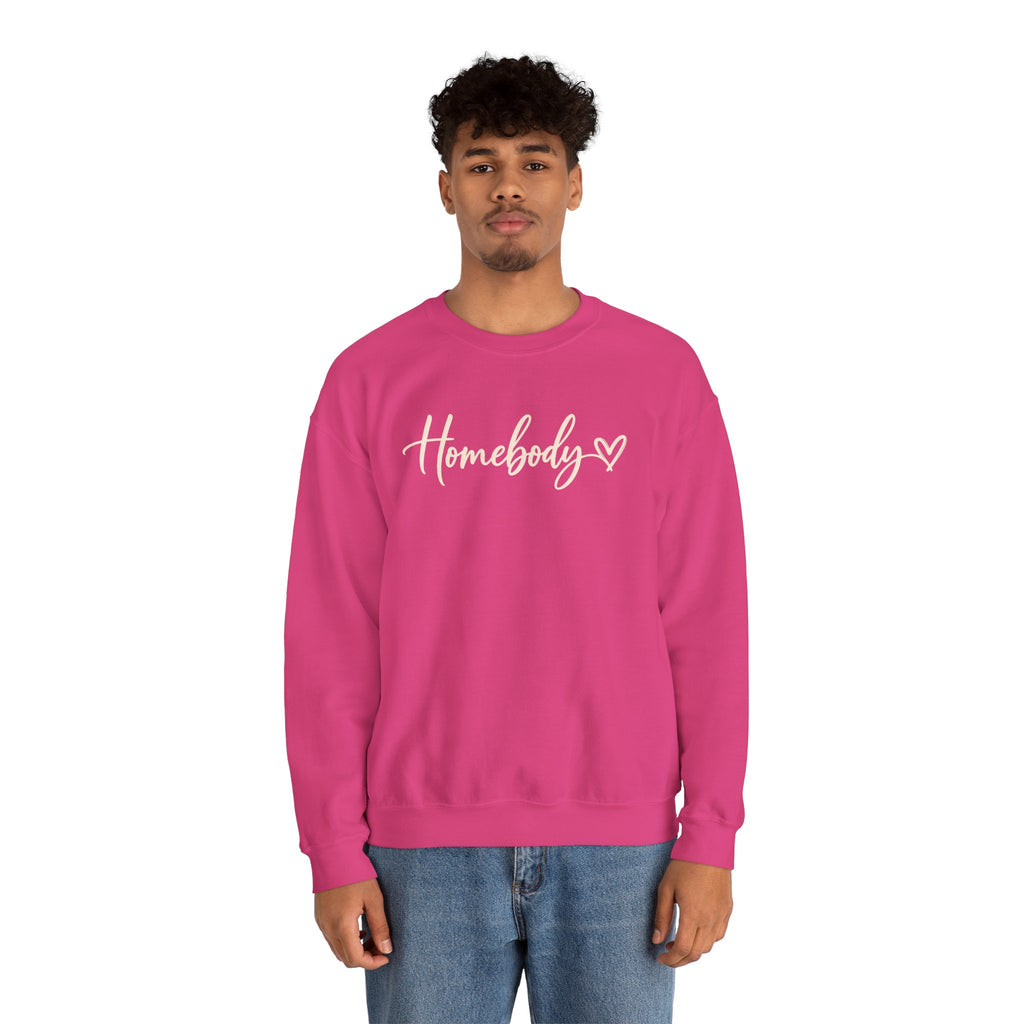 Homebody Crewneck Sweatshirt Cozy Homebody Pullover with Heart
