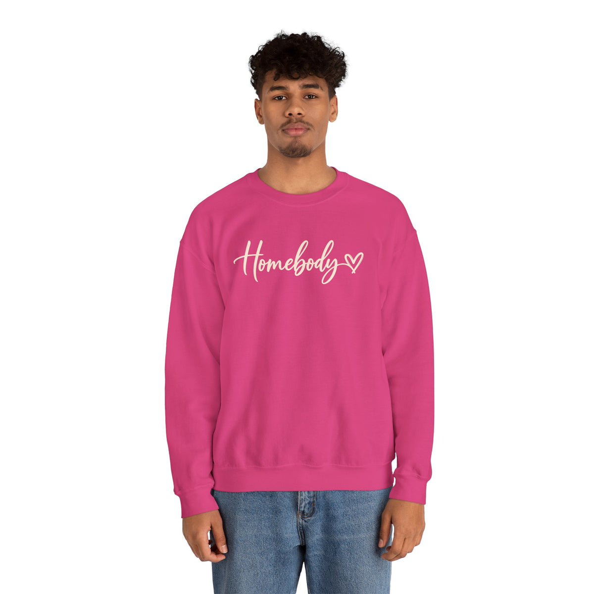 Homebody Crewneck Sweatshirt Cozy Homebody Pullover with Heart