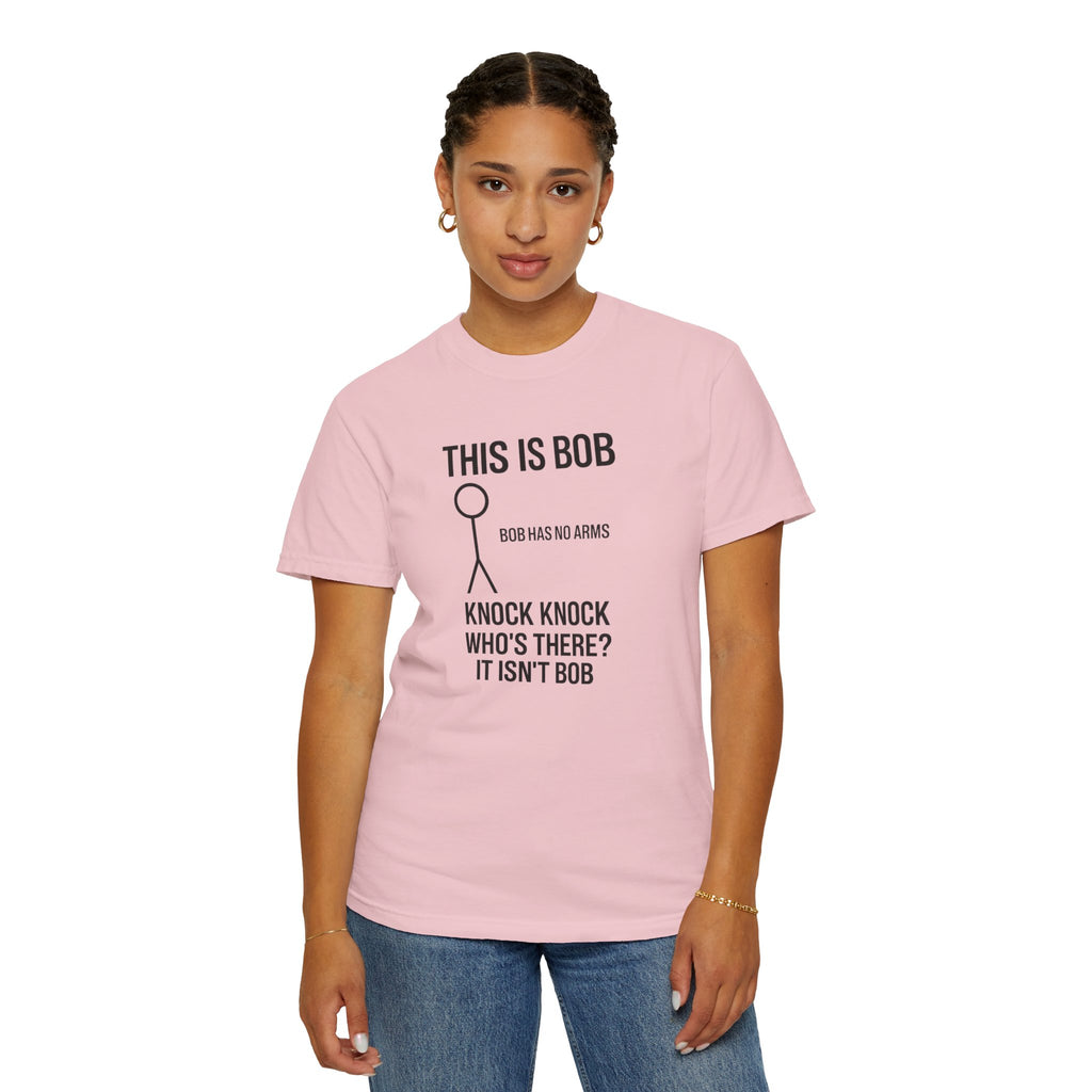 Bob Knock Knock T Shirt Funny Stick Figure This Is Bob Graphic Tee