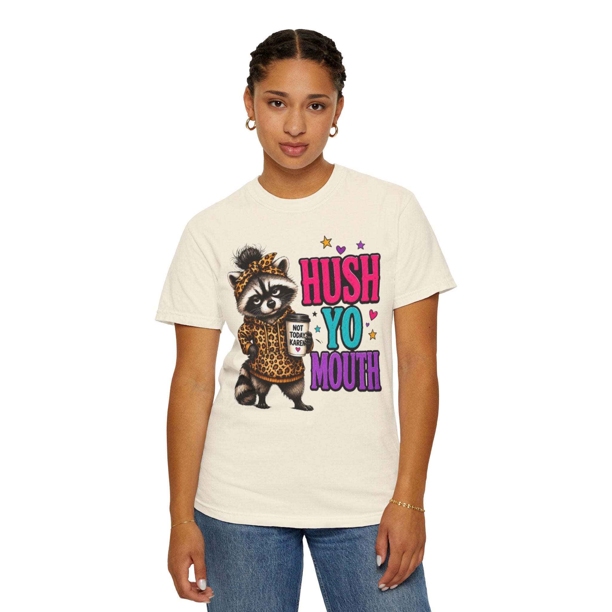 Hush Yo Mouth Raccoon T-Shirt
