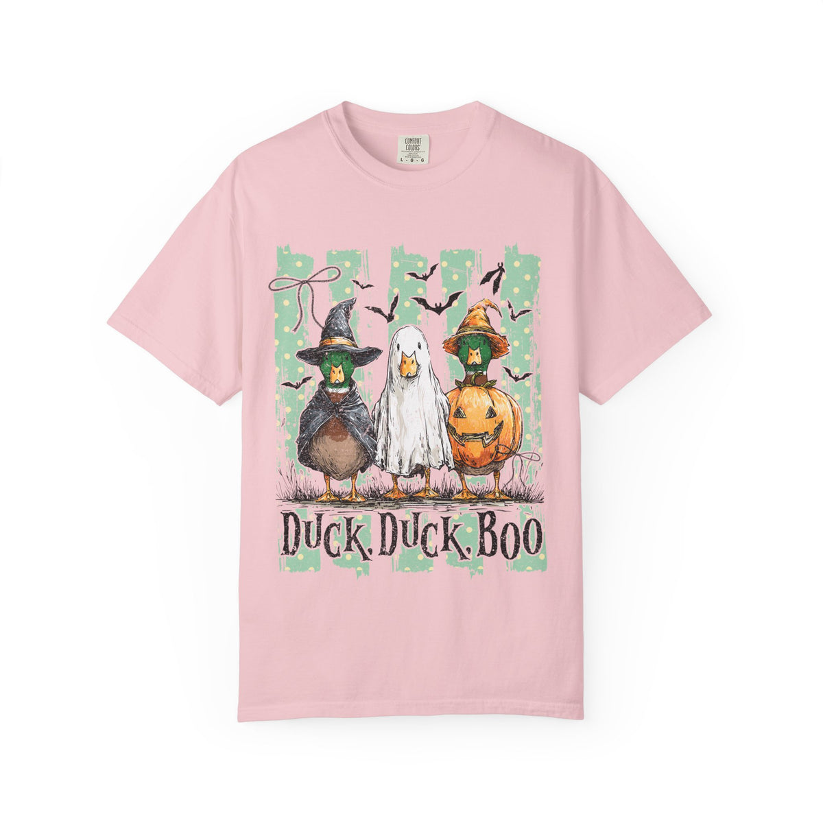 Duck Duck Boo Halloween T Shirt Cute Ducks in Costumes Graphic Tee