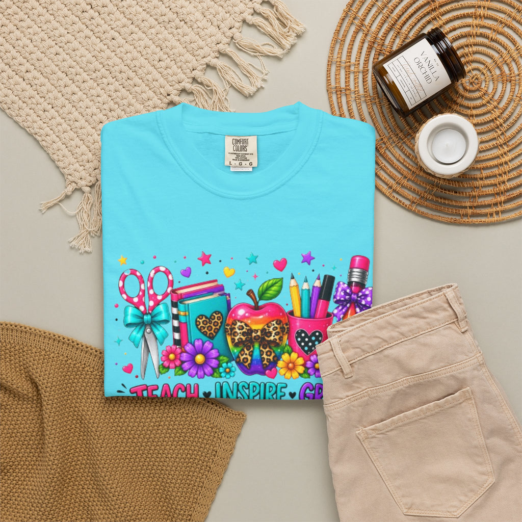 Back to School Classroom Supplies T Shirt | Teach Inspire Grow