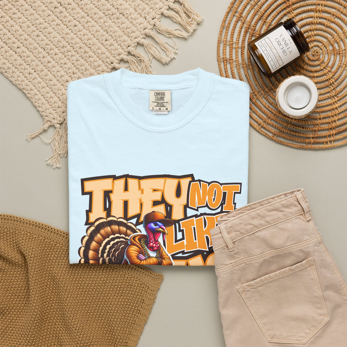 They Not Like Us Turkey Tee Shirt Funny Thanksgiving Graphic Tee