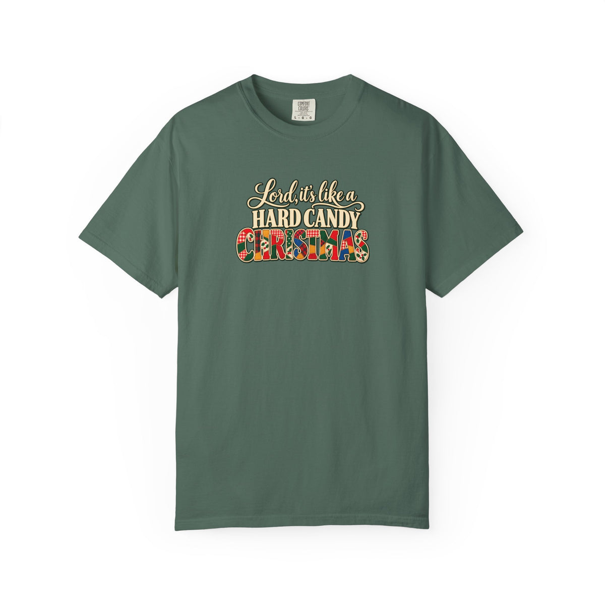 Hard Candy Christmas Shirt, Vintage Patchwork Christmas Tee, Retro Country Holiday Shirt, Coordinating Couple Christmas Shirts