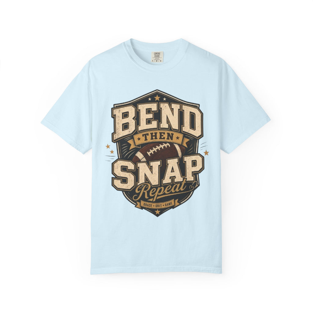 Football Bend Then Snap Repeat Graphic T Shirt Vintage Athletic Tee for Players and Fans