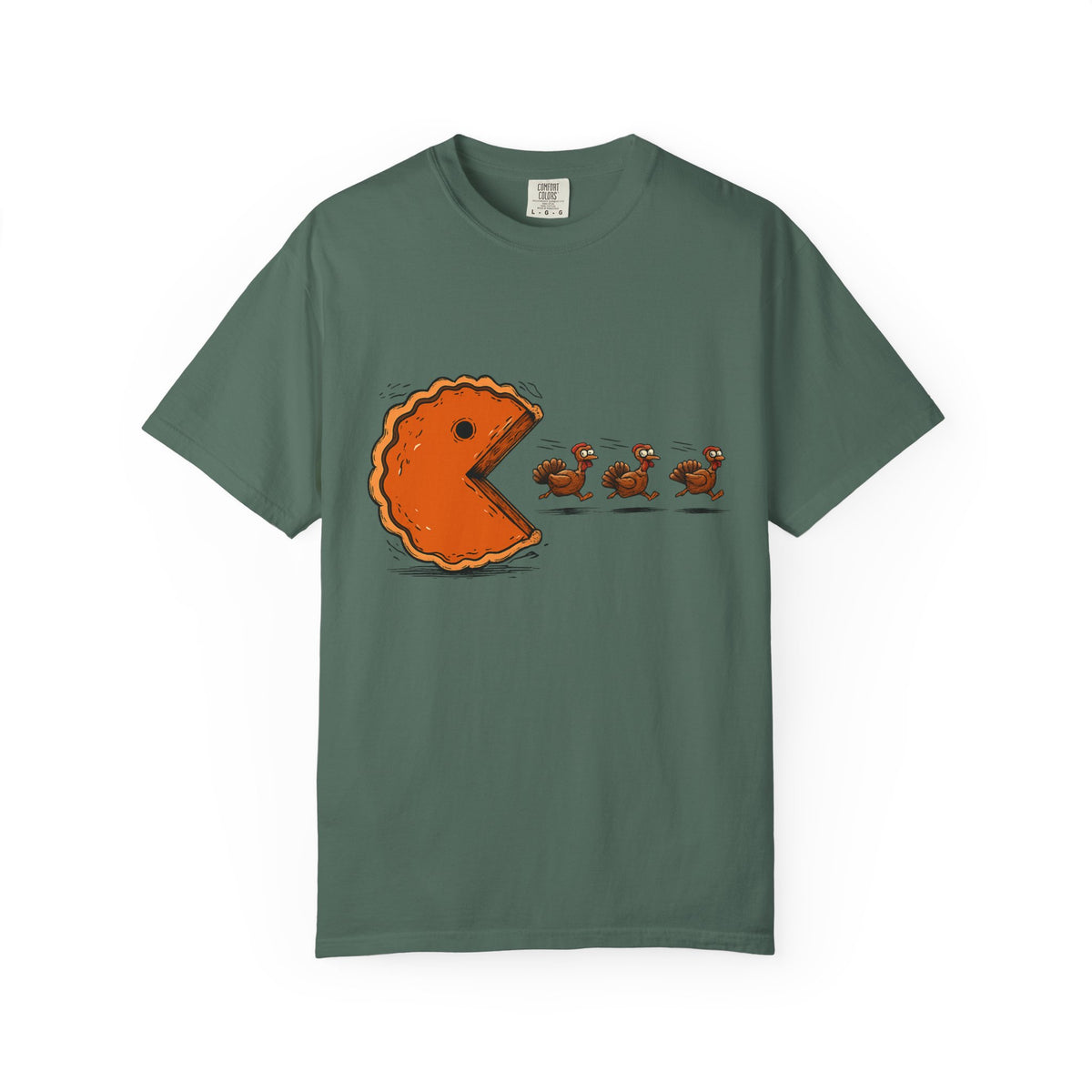 Tee Shirt Thanksgiving Pumpkin Pie Eating Turkey Friends Funny Graphic Tee