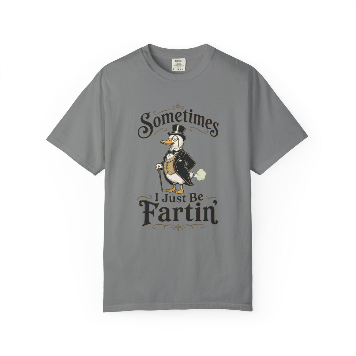 Sometimes I Just Be Fartin Tee Shirt Humorous Vintage Duck Graphic Tee