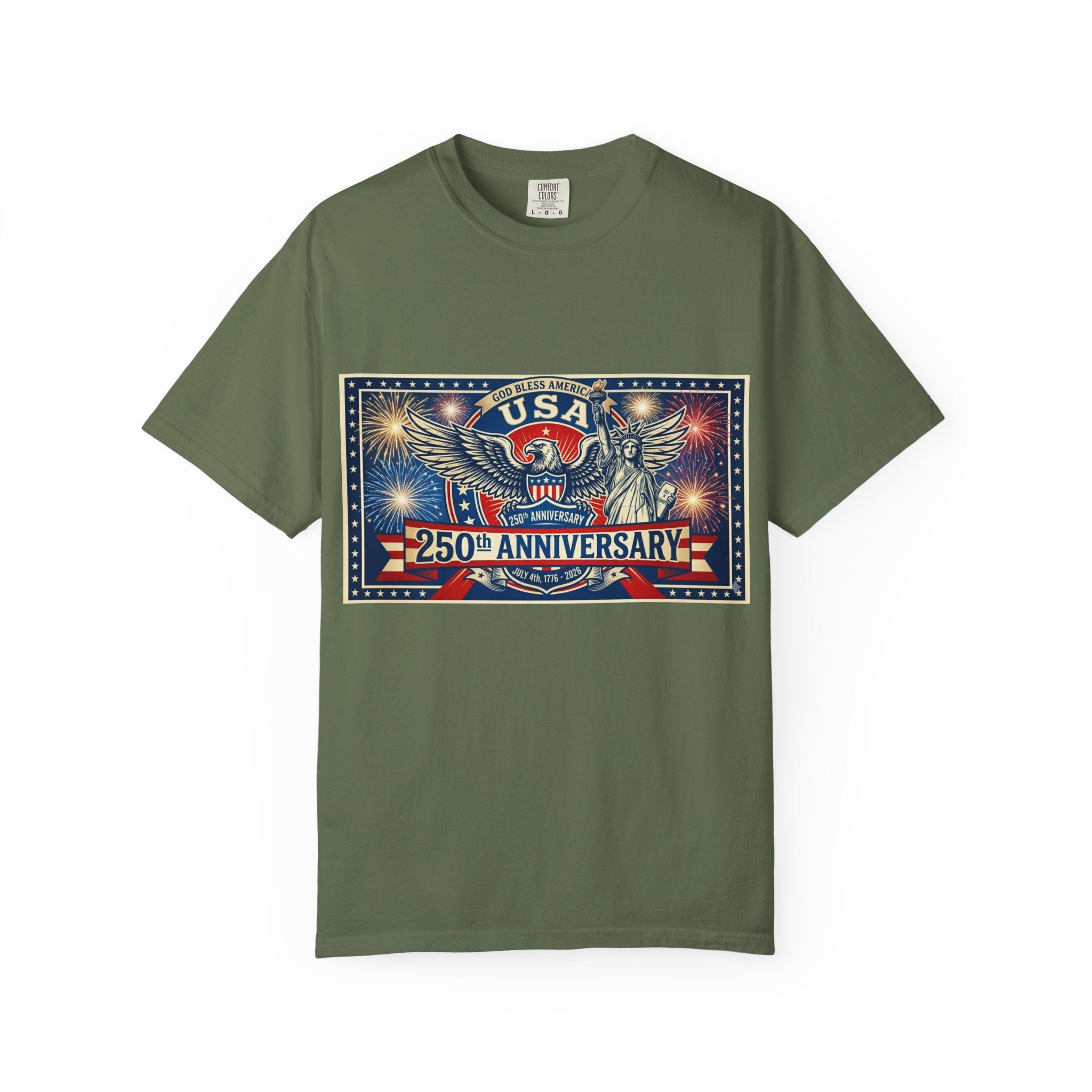 USA Eagle 250th Anniversary T-Shirt | Patriotic Independence Day Design