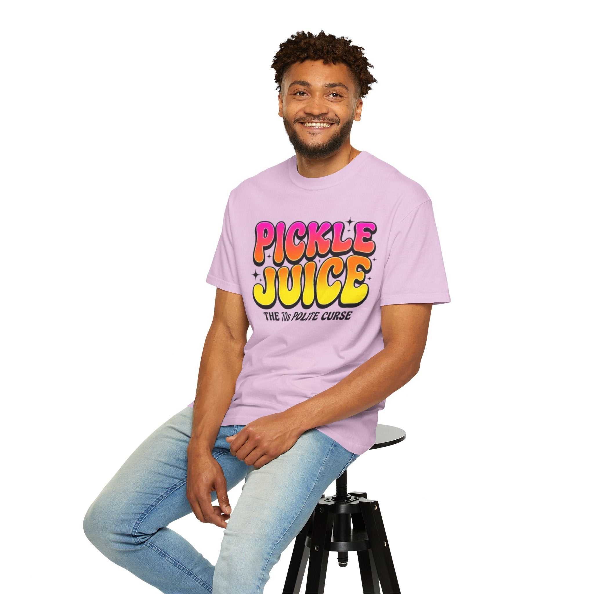 Pickle Juice Retro T-Shirt The 70s Polite Curse Vintage Graphic Tee