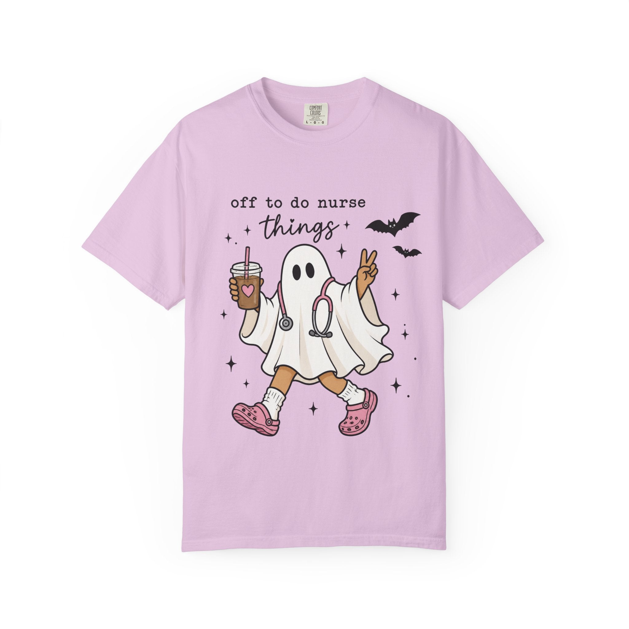 Nurse Ghost Halloween T Shirt Off to Do Nurse Things Cute Medical Costume Tee