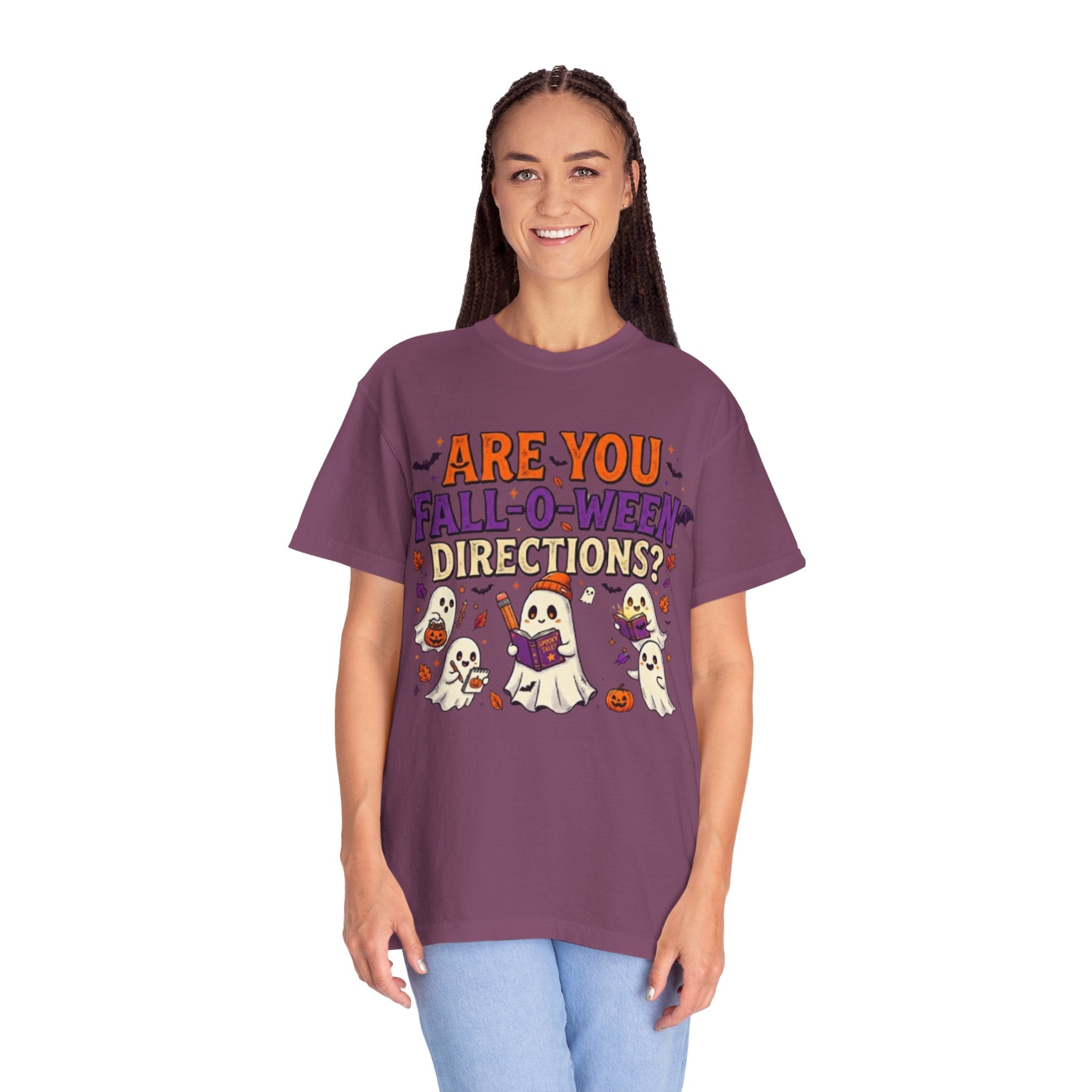 Are You Fall-O-Ween Directions? Halloween Ghosts Graphic T-Shirt
