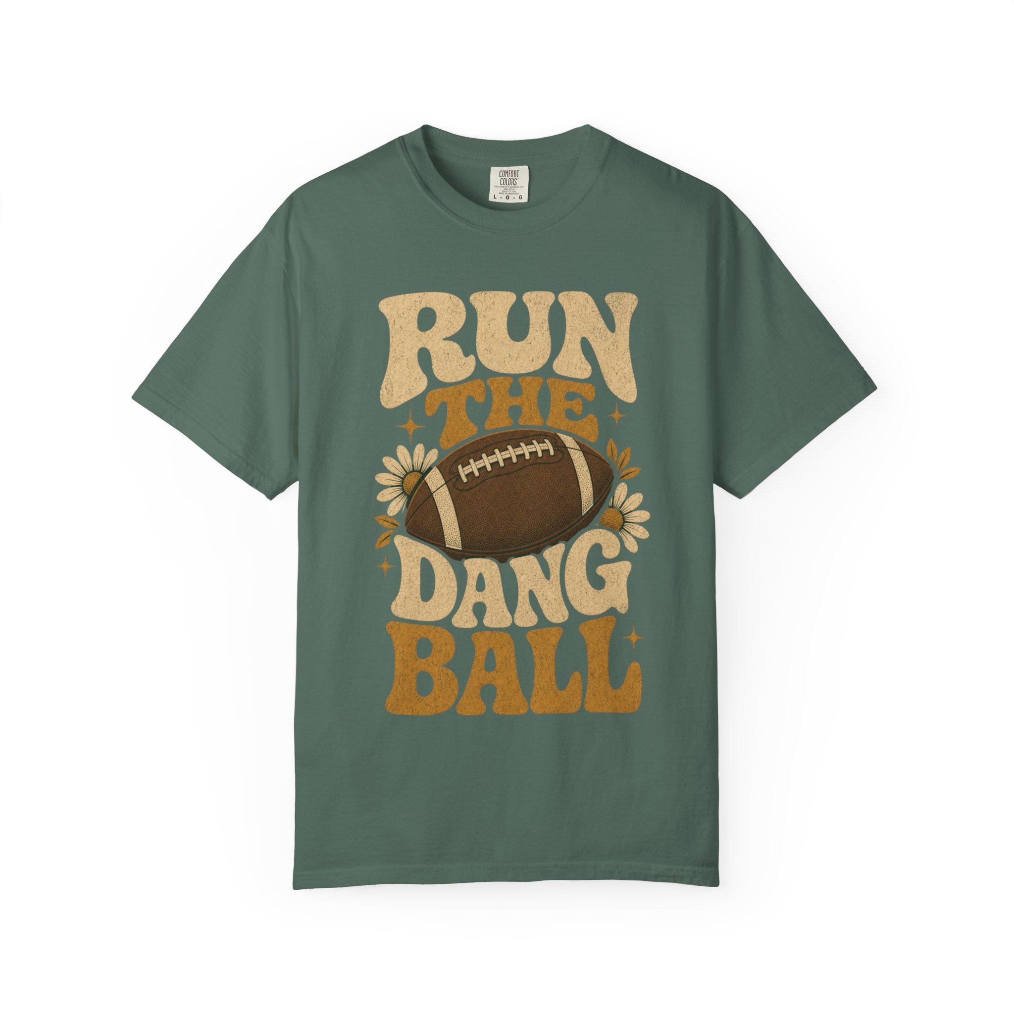 Run the Dang Ball Football T Shirt Retro Gridiron Graphic Tee