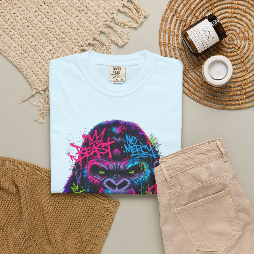 Gorilla Graffiti T Shirt Neon Street Art Ape Design