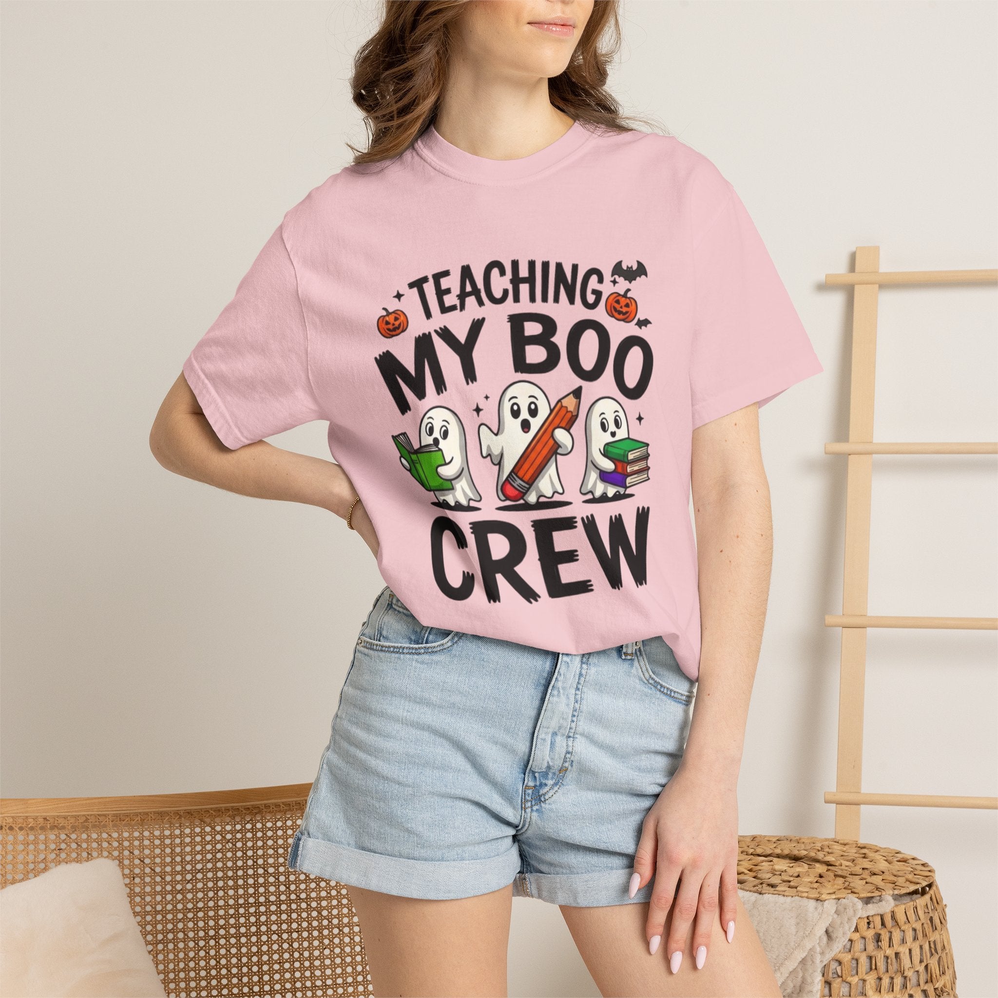 Teaching My Boo Crew T-Shirt Cute Halloween Teacher Tee