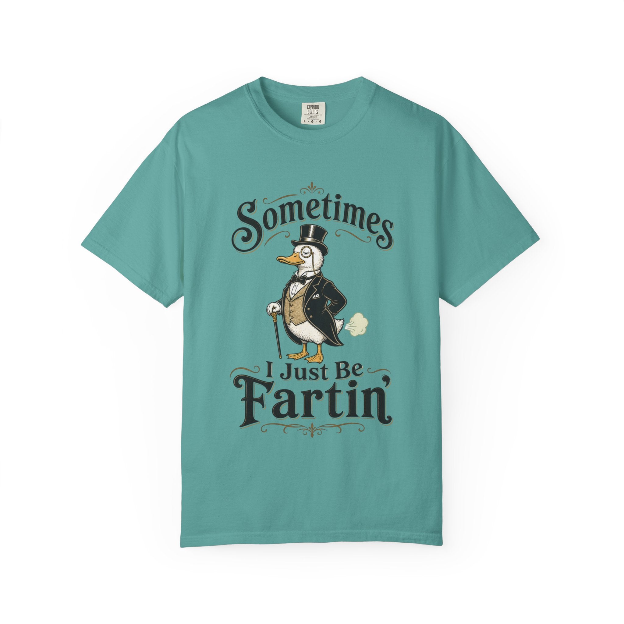Sometimes I Just Be Fartin Tee Shirt Humorous Vintage Duck Graphic Tee