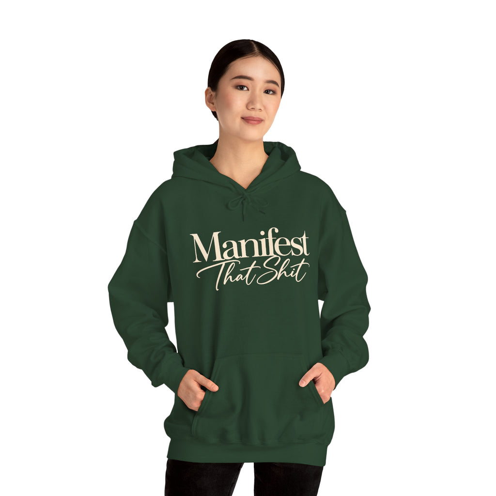 Hoodie Manifest That Shit Minimal Script Pullover