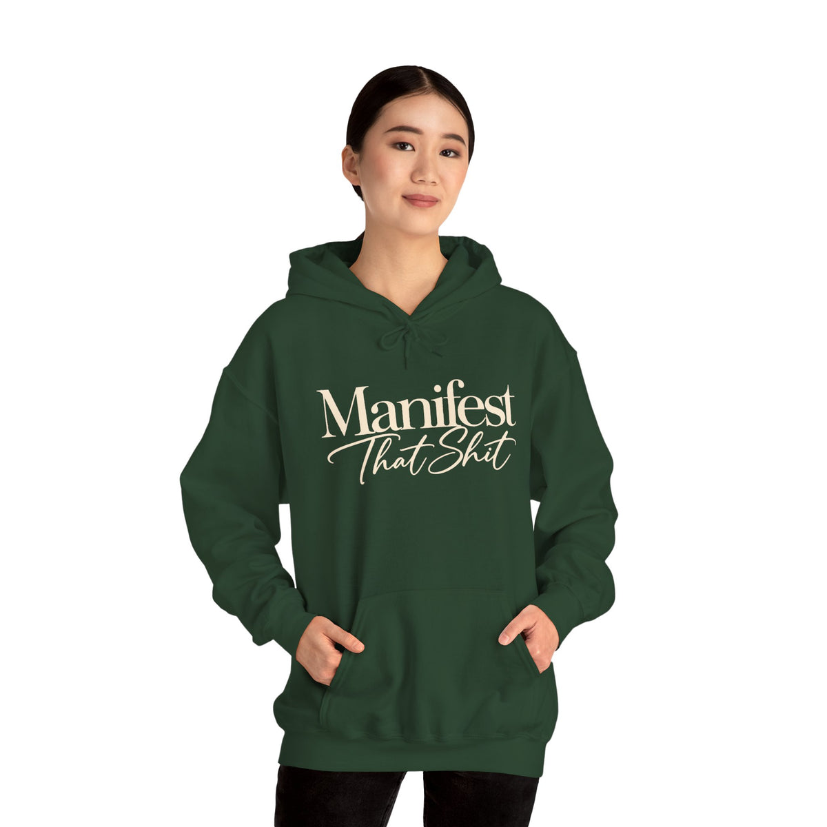 Hoodie Manifest That Shit Minimal Script Pullover