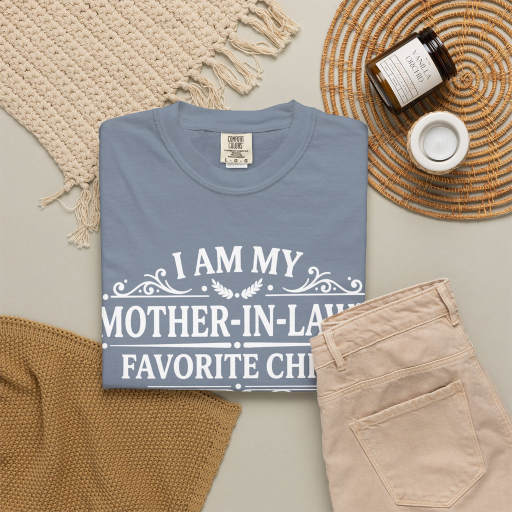 Mother in Laws Favorite Child T Shirt Funny Family Gift Tee