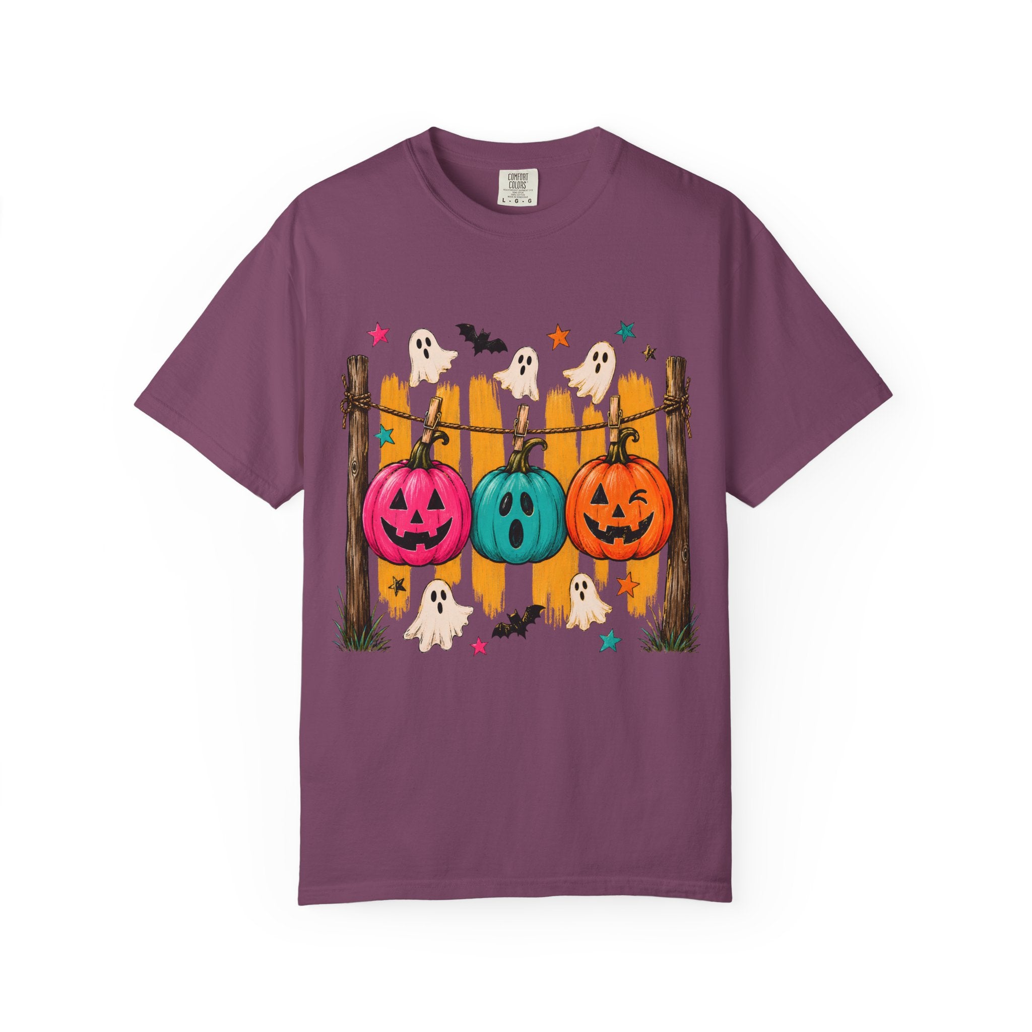 Halloween Pumpkins and Ghosts T Shirt Cute Jack O Lantern Halloween Tee