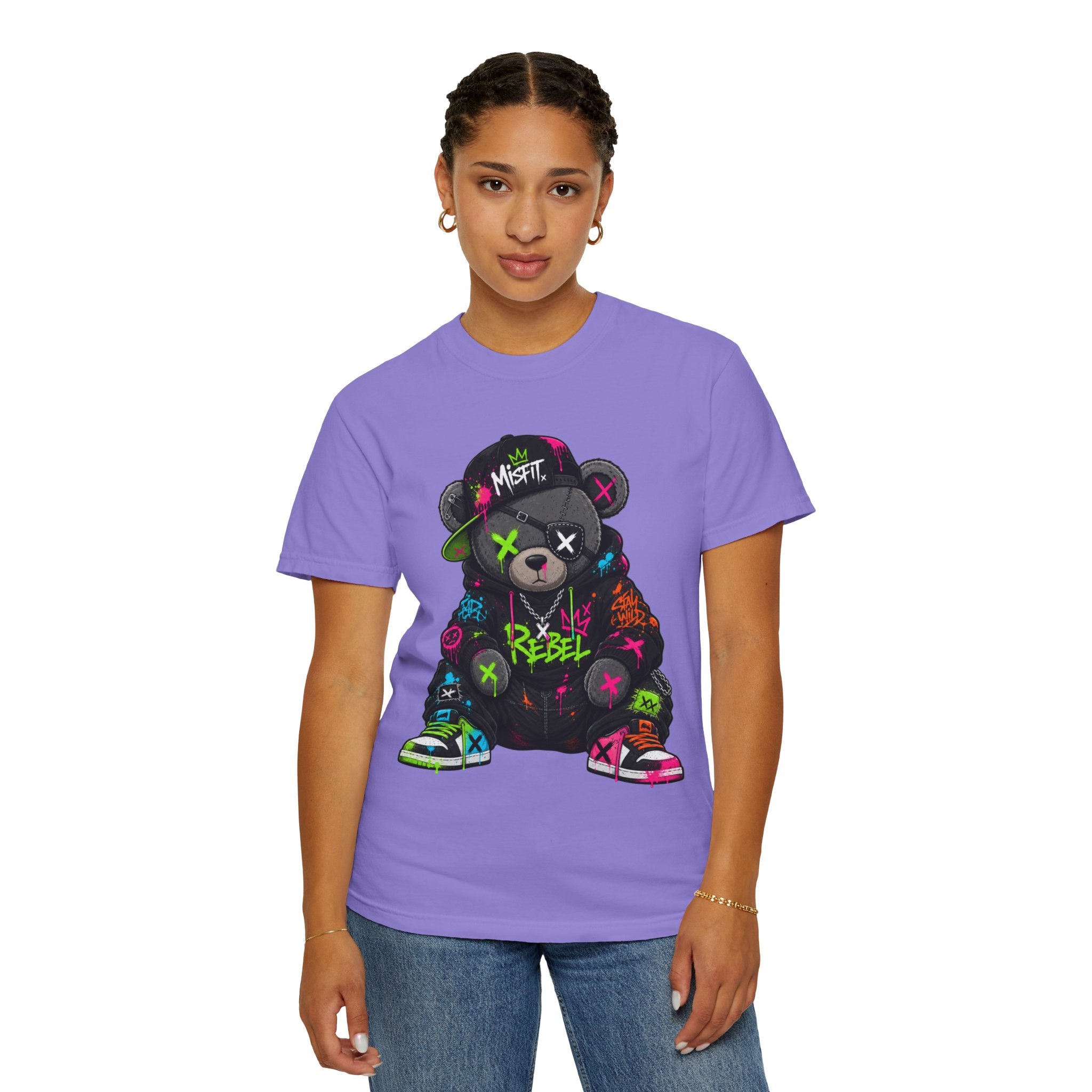 Rebel Graffiti Bear T Shirt