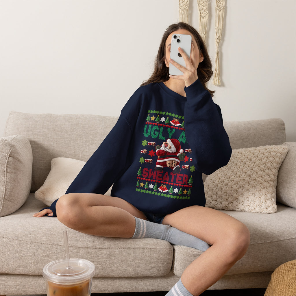 Funny Ugly Christmas Sweater, Ugly Ass Sweater Sweatshirt, Sarcastic Christmas Shirt, Adult Holiday Party Outfit, Gag Gift