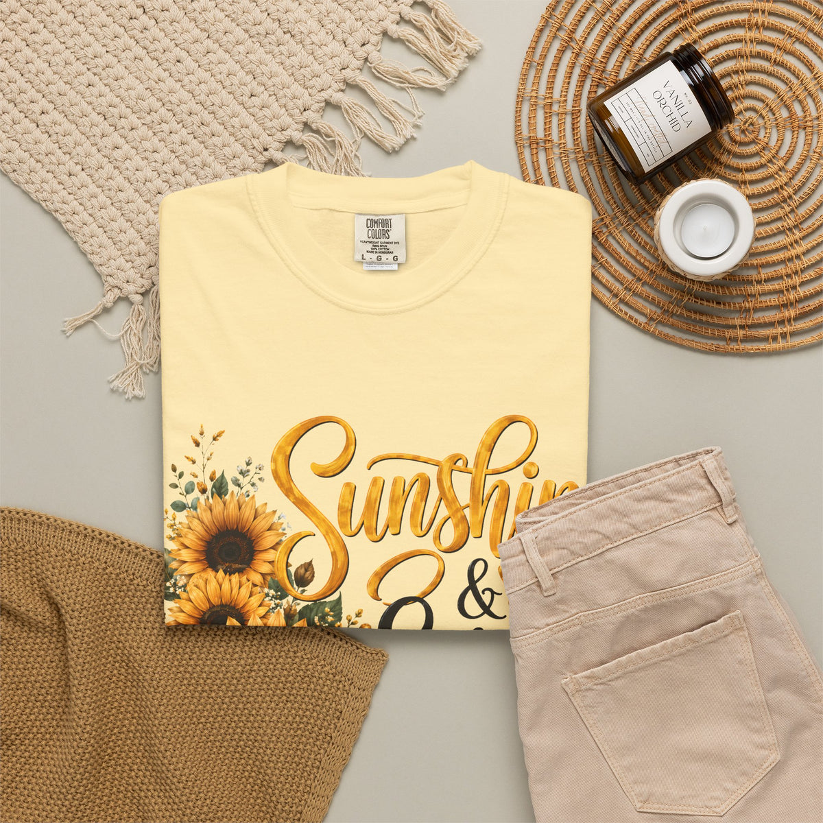 Sunshine and Scrubs Sunflower Nurse T Shirt