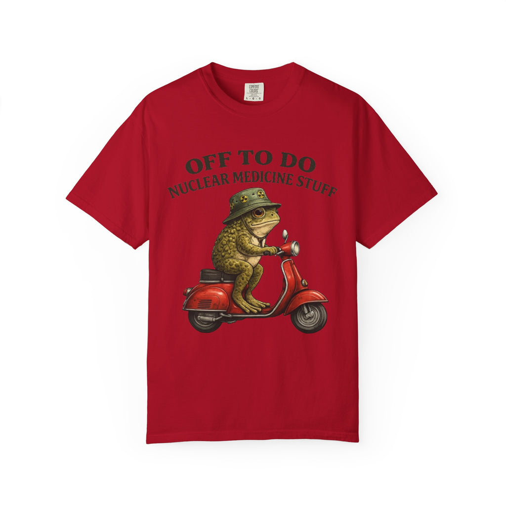 Nuclear Medicine Frog Scooter T-Shirt  Off To Do Nuclear Medicine Stuff