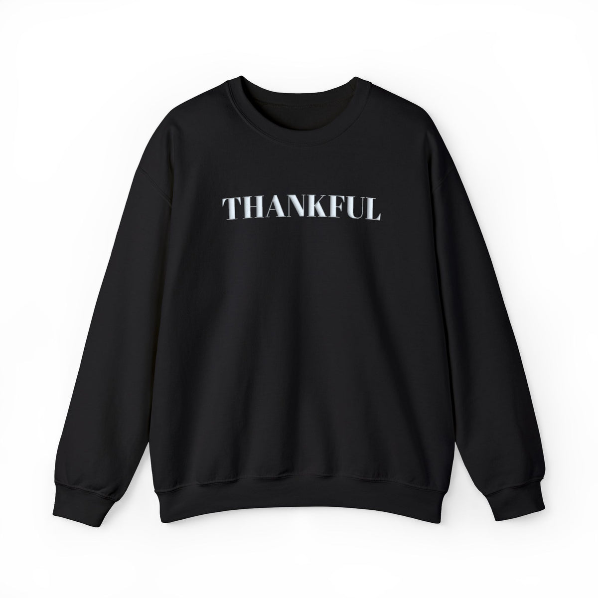 Thankful Puff Print, Thanksgiving Sweatshirt, Raised Letter Crewneck, Fall Sweatshirt, Thankful Shirt, Thanksgiving Gift, Puff Print Shirt