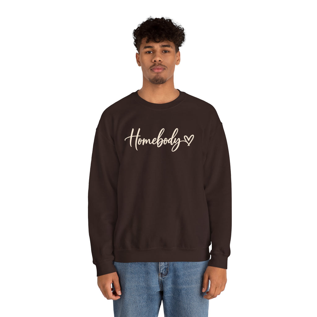 Homebody Crewneck Sweatshirt Cozy Homebody Pullover with Heart