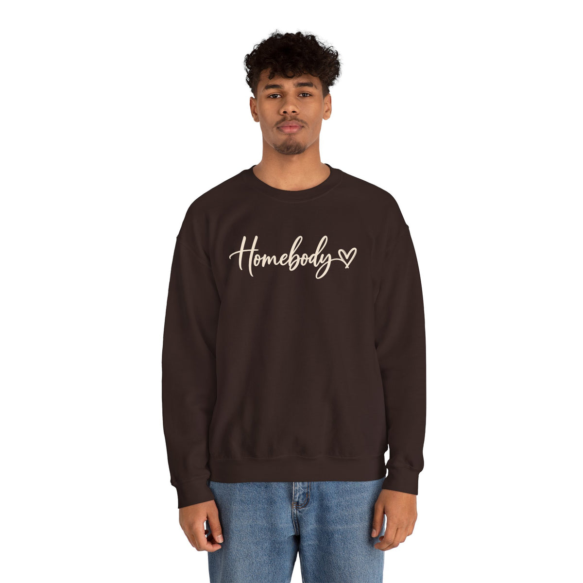 Homebody Crewneck Sweatshirt Cozy Homebody Pullover with Heart