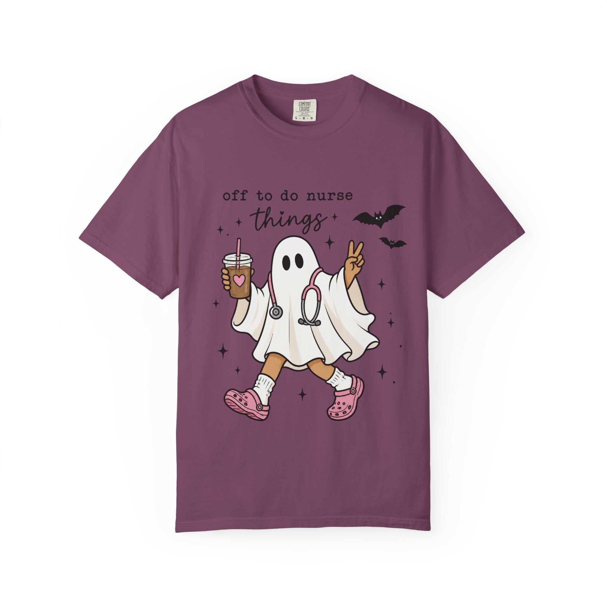 Nurse Ghost Halloween T Shirt Off to Do Nurse Things Cute Medical Costume Tee