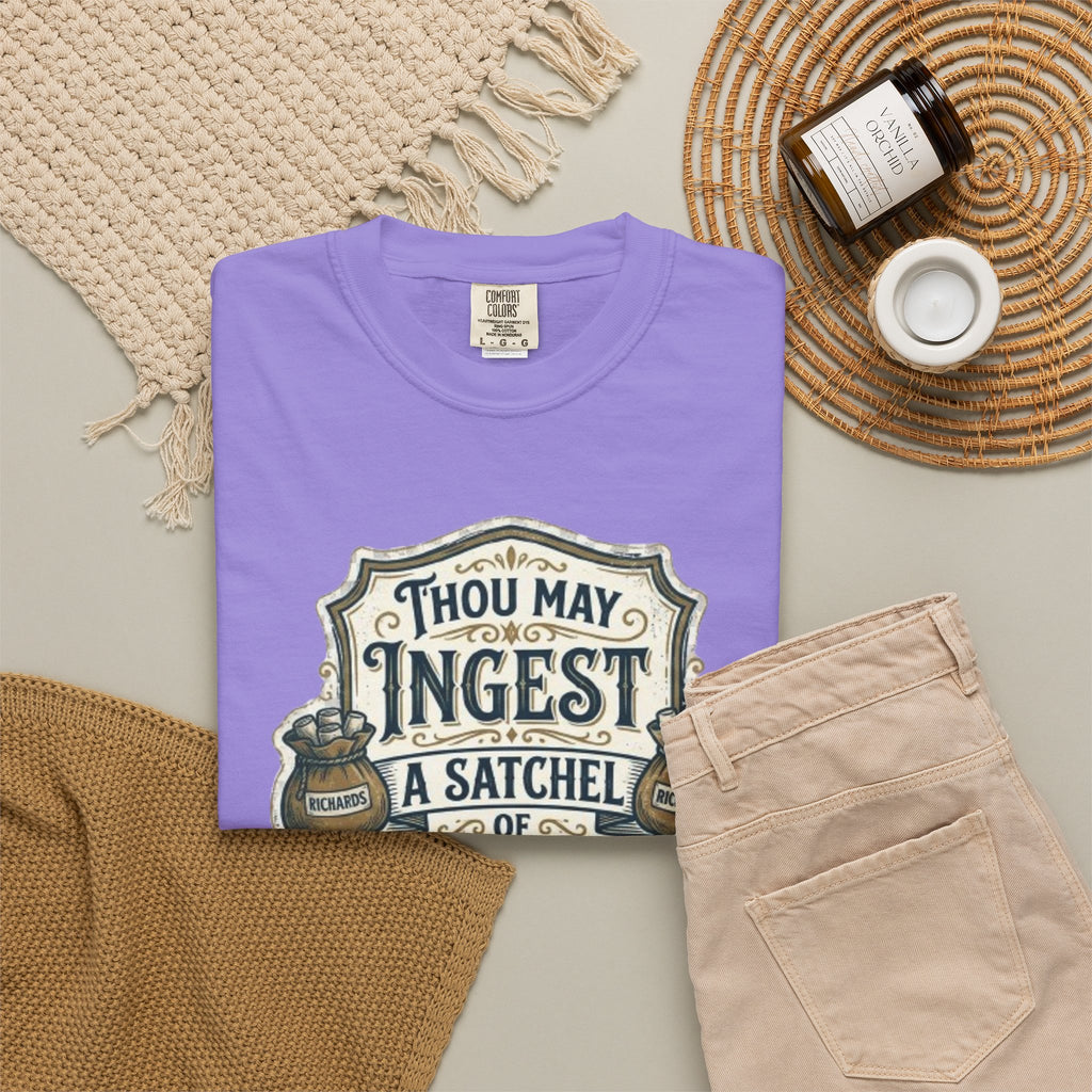 Tee Shirt Thou May Ingest a Satchel of Richards Vintage Apothecary Graphic